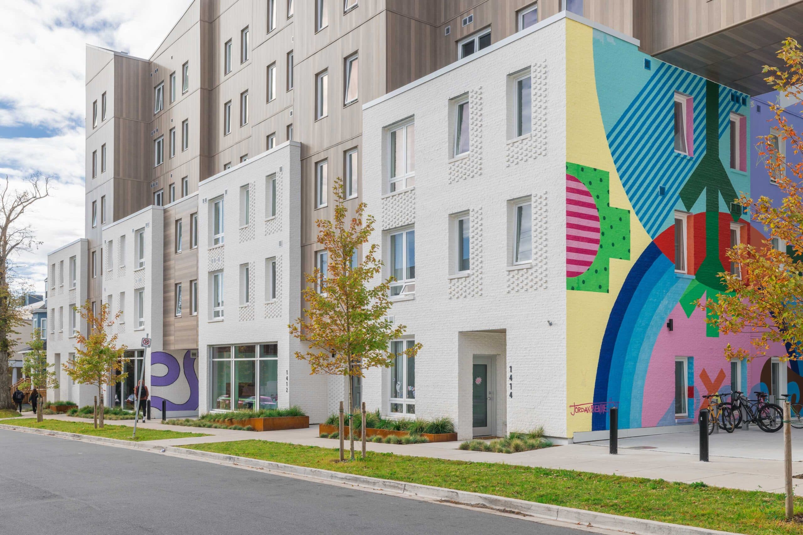 Seymour Street exterior with mural