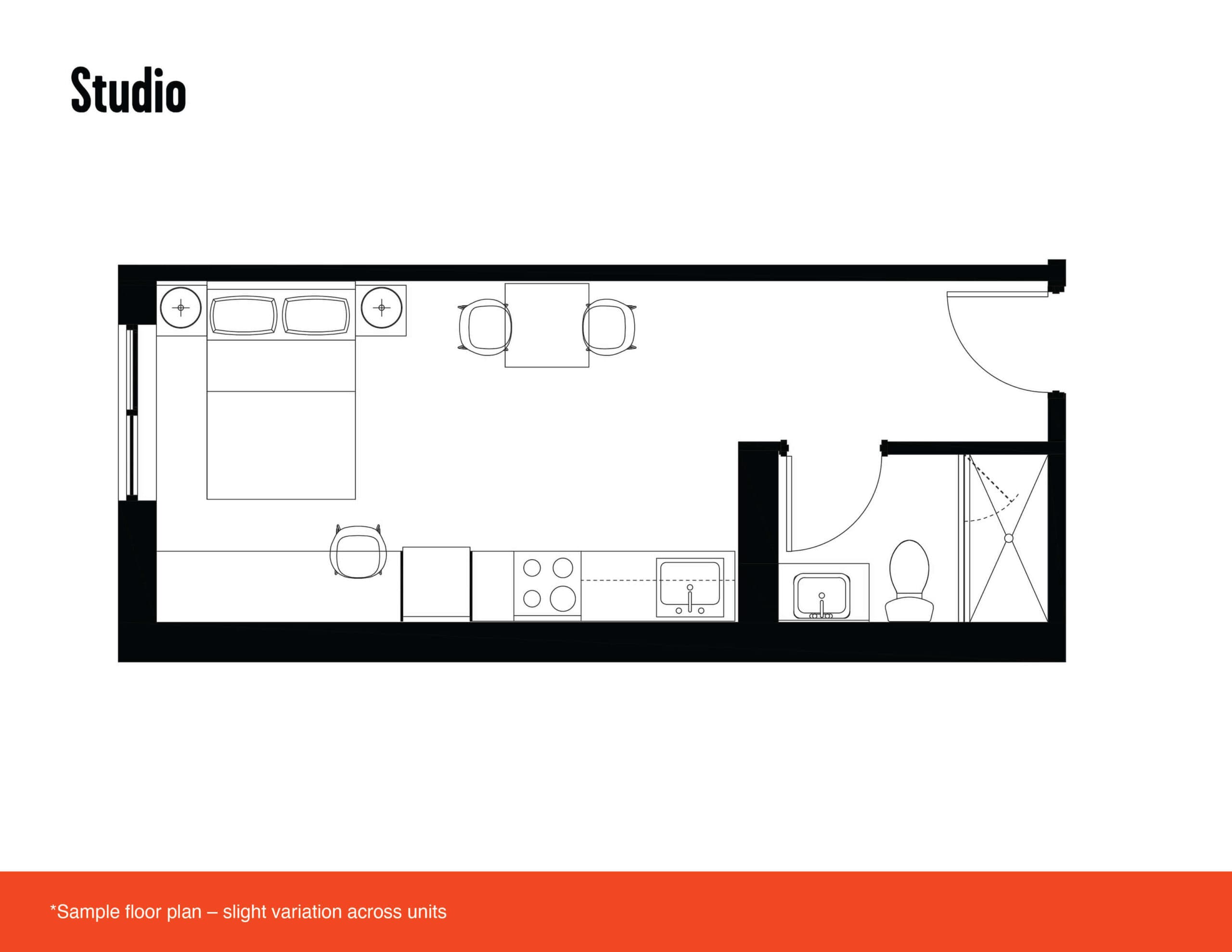 Studio floor plan