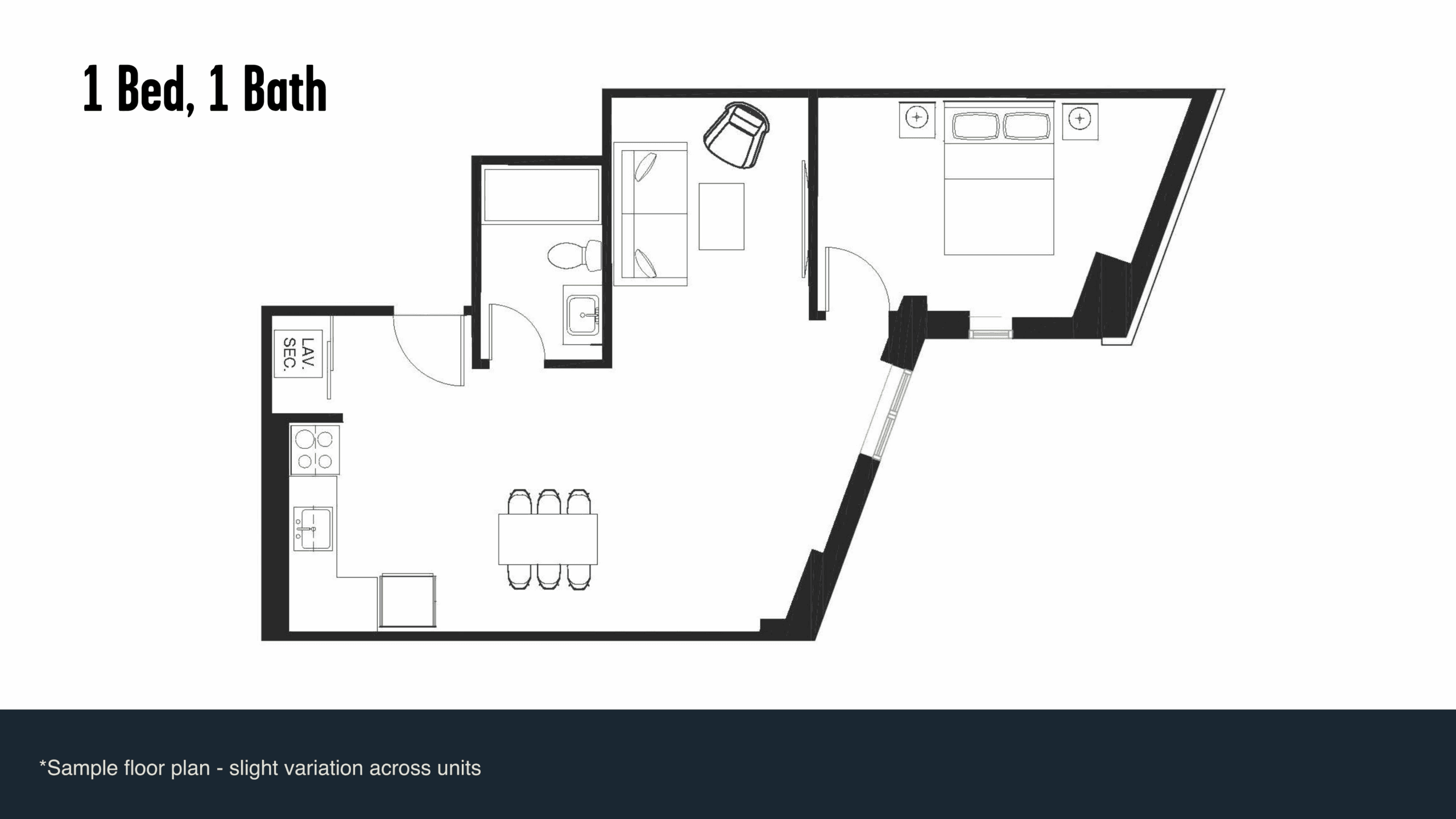 Plan d’étage — Une chambre