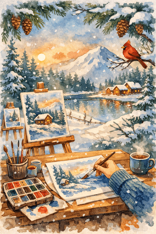 Winter Watercolor Painting Workshop